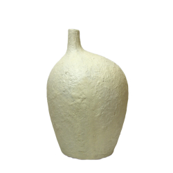 Wazon Butla Owal betonowy rustykalny XL Kremowy